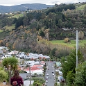 NZL OTA Dunedin 2018MAY07 BaldwinSt 003  The 350 metre ( 1,150 foot ) street has a 161.2-metre-long ( 529 foot ) top section that climbs 47.2 metres ( 155 feet ) vertically, an average gradient of 1:3.41. At its maximum, about 70 metres ( 230 feet ) from the top, the slope of Baldwin Street is about 1:2.86 (19° or 35%). : - DATE, - PLACES, - TRIPS, 10's, 2018, 2018 - Kiwi Kruisin, Baldwin Street, Day, Dunedin, May, Monday, Month, New Zealand, Oceania, Otago, Year